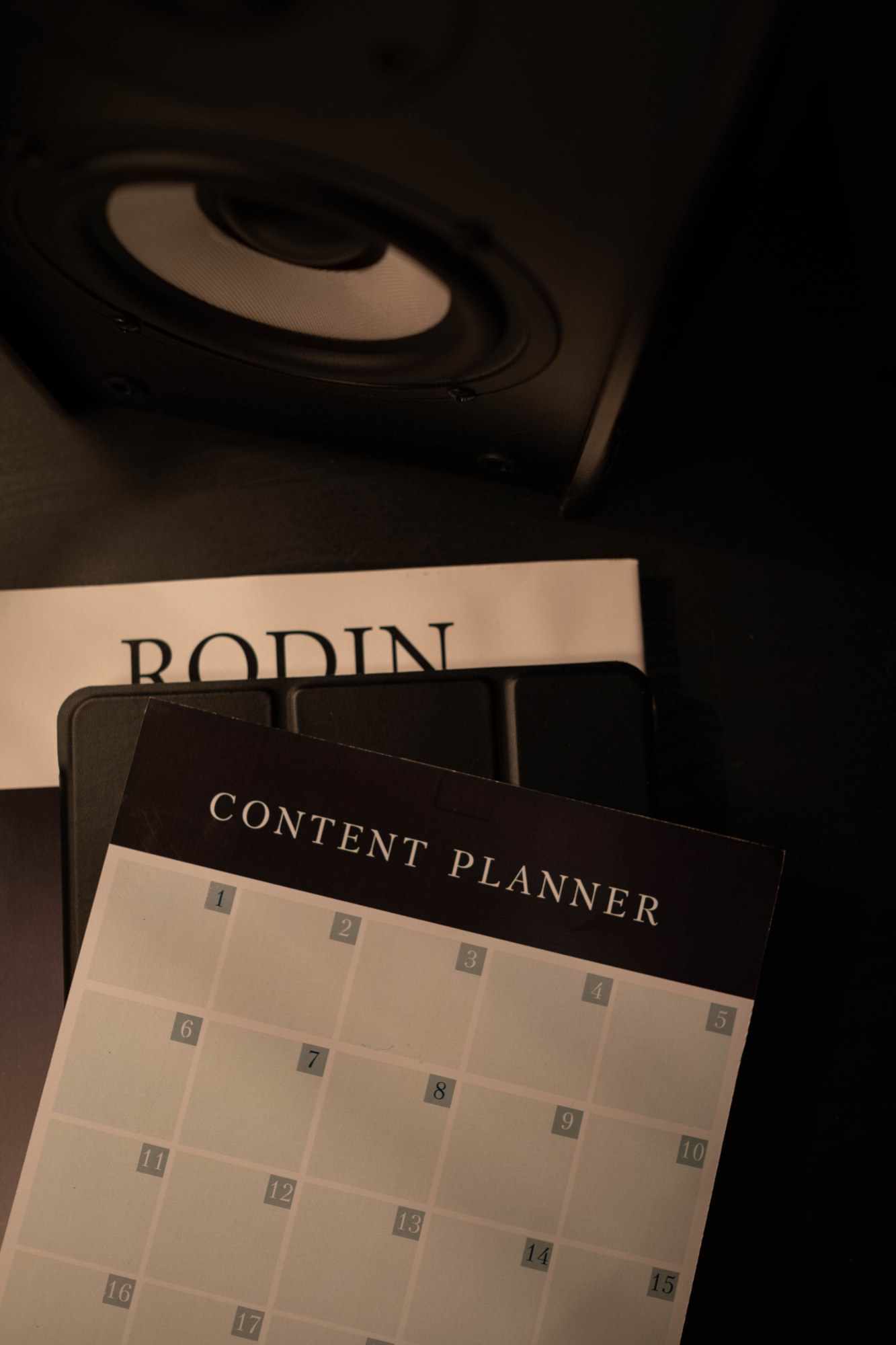 Concept visual: a content planner calendar